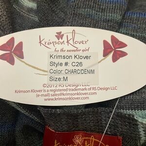 Krimson Kloverscarf 80% wall 20% acrylic